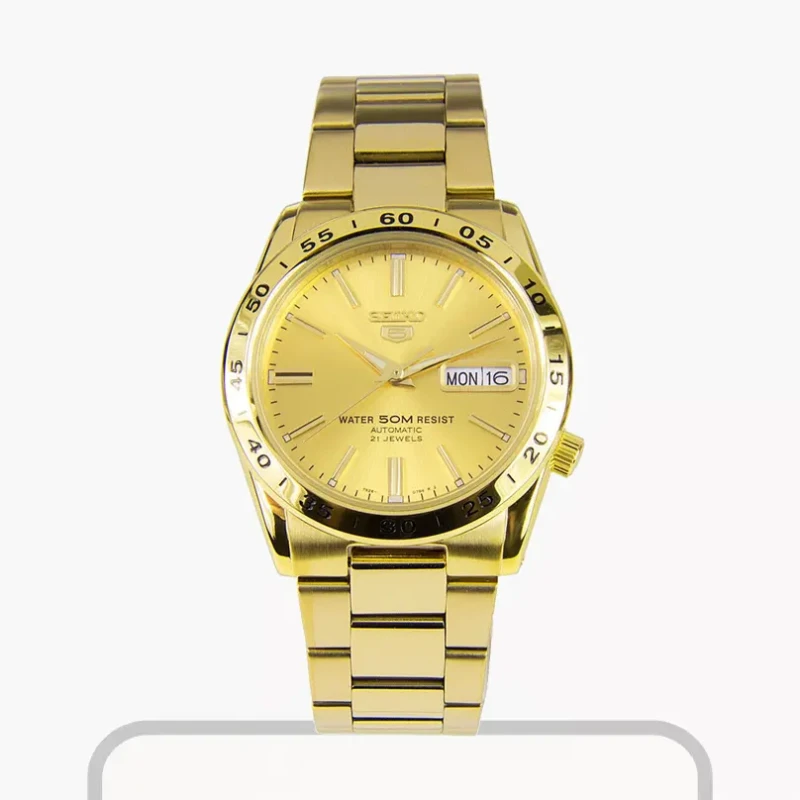 Seiko 5 Men’s  Automatic Gold-tone Dial Watch | SNKE06K1